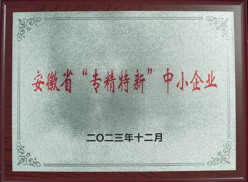 安徽省專精特新中小企業(yè)